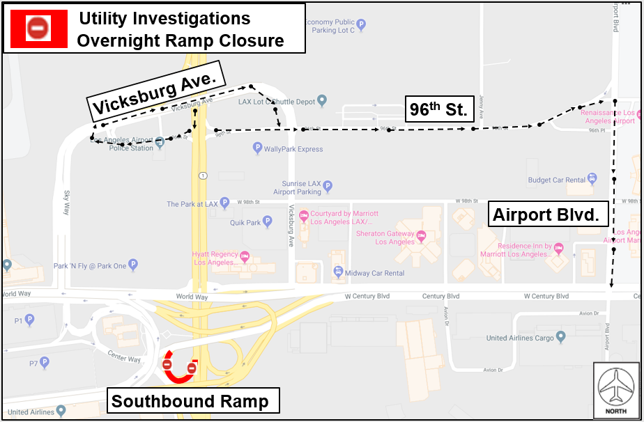 Ramps To Century Or Sepulveda Boulevard To Close Nightly For Utility Work