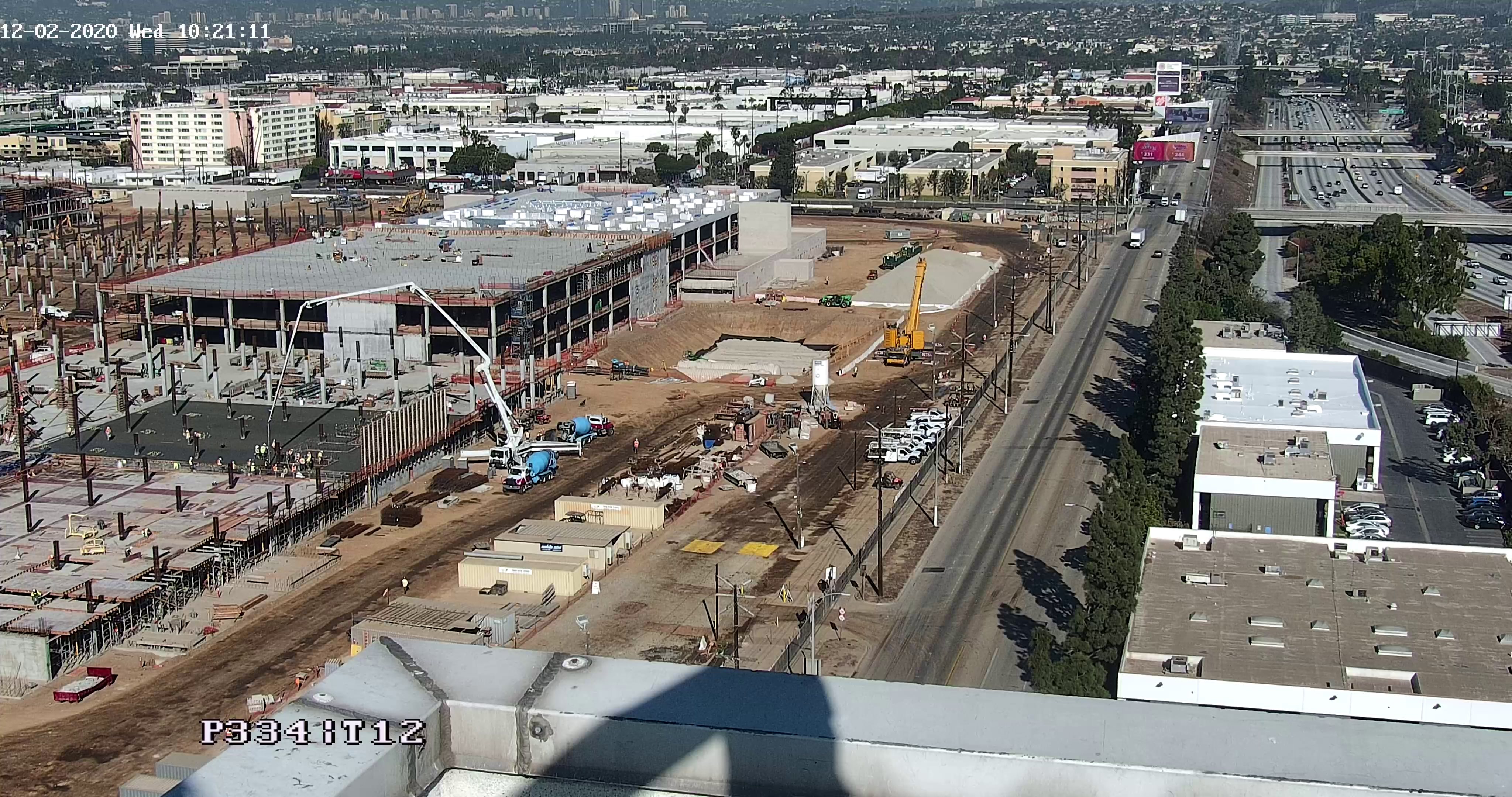 The first slab on grade pour for the Idle Storage  portion of the Consolidated Rent-A-Car (ConRAC) facility project.